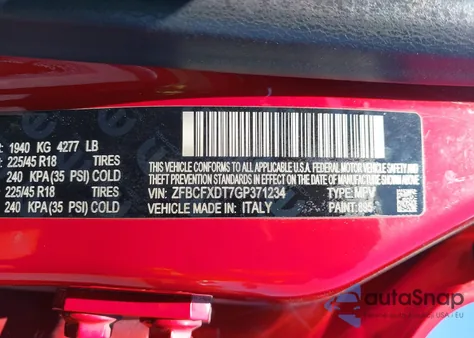 2016 Fiat 500X Lounge from USA, damaged, VIN ZFBCFXDT7GP371234